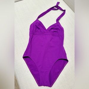 Eres one piece purple swimsuit.